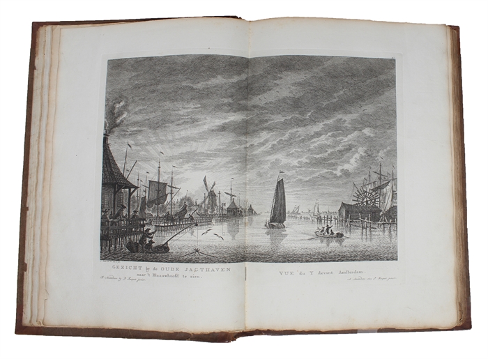 Nieuwe Atlas, van de voornaamste Gebouwen en gezigten der Stad Amsterdam, met derzelver beknopte Beschryvingen. Eerster-Tweede Deel (all).