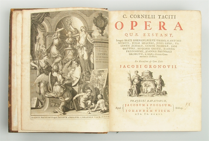 Opera, quæ extant, Integris Beati Rhenani, Fulvii Ursini..& selectis aliorum Commentariis illustrata. Ex Recensione & cum Notis Jacobi Gronovii. 2 vols. Trajecti Batav. (Utrecht), Poolsum et Visch, 1721.