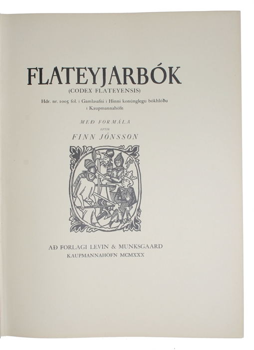FLATEYJARBOK (CODEX FLATEYENSIS). Ms.