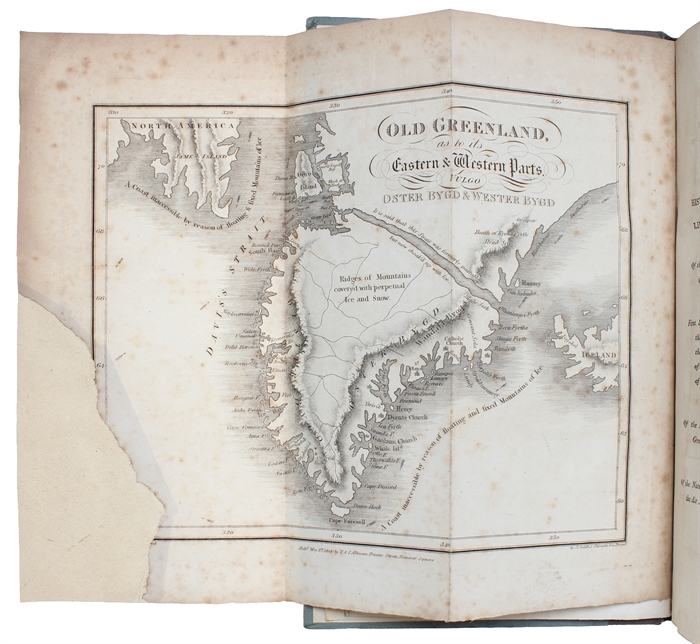 A Description of Greenland. A New Edition with an Historical Introduction and a Life of the Author. Illustrated with a Map of Greenland, and numerous Engravings in wood. London, T. a. J. Allman, 1818.