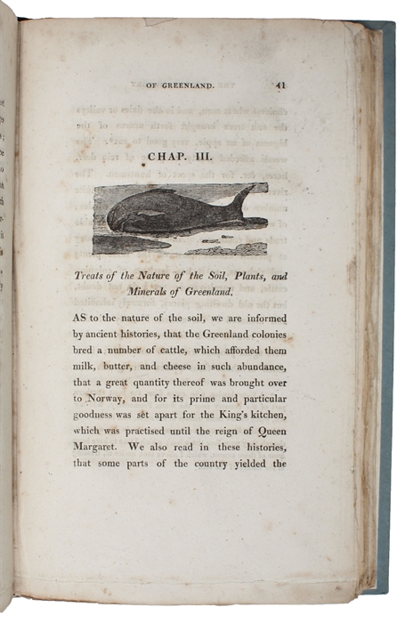 A Description of Greenland. A New Edition with an Historical Introduction and a Life of the Author. Illustrated with a Map of Greenland, and numerous Engravings in wood. London, T. a. J. Allman, 1818.