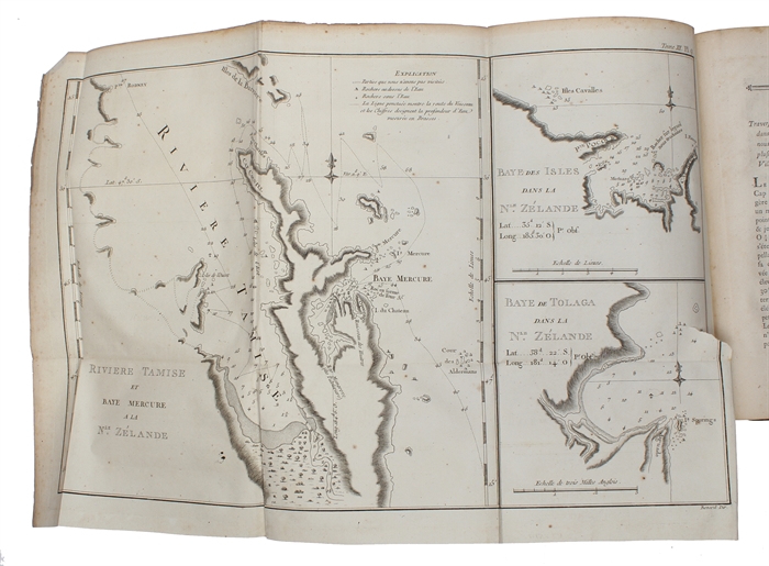 Voyages autour du Monde entrepris par Ordre de sa Majesté Britannique, actuellement regnante, Pour faire des Découvertes dans L'Hémisphère Austral. Exécutés successivement par le Chef d'Escadre Byron, les Capitaines Wallis, Carteret & Cook, dans...