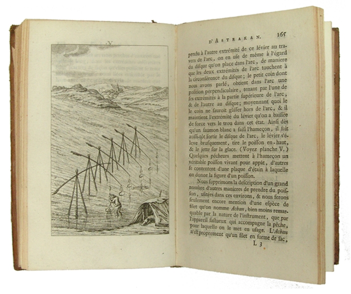 Histoire des Decouvertes faites par divers Savans Voyageurs. Dans plusieurs contrèes de la Russie & de la Perse, relativement á L'Histiore civile & naturelle, à l'Économie rurale, ou Commerce, &c. Vol. 1-3 (of 6). Berne, Sociéte Typographique, 1779.