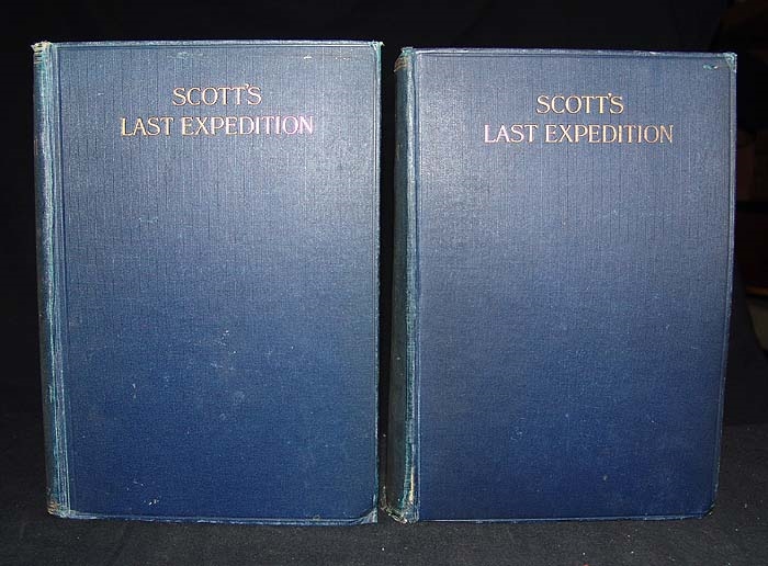 Scott's Last Expedition. In two Volumes. Vol.I. Being the Journals of Captain R.F. Scott. Vol. II. Being the Reports of the Journeys & the Scientific Work undertaken by E.A. Wilson and the Surviving Members of the Expedition. Arranged by Leonard Huxle...