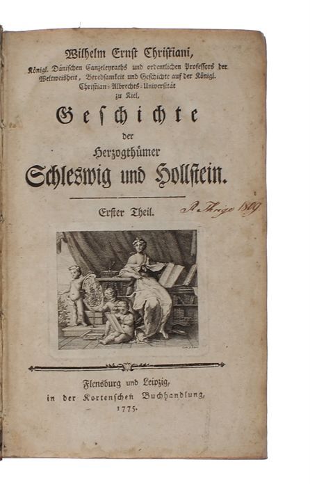 Geschichte der Herzogthümer Schleswig und Hollstein. 1.-4. Theil (4 Bde, alles).