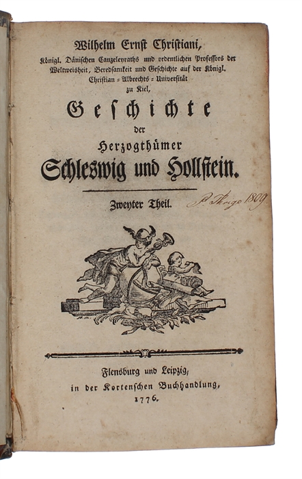 Geschichte der Herzogthümer Schleswig und Hollstein. 1.-4. Theil (4 Bde, alles).