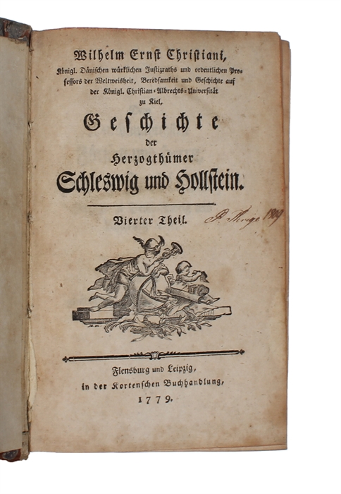 Geschichte der Herzogthümer Schleswig und Hollstein. 1.-4. Theil (4 Bde, alles).