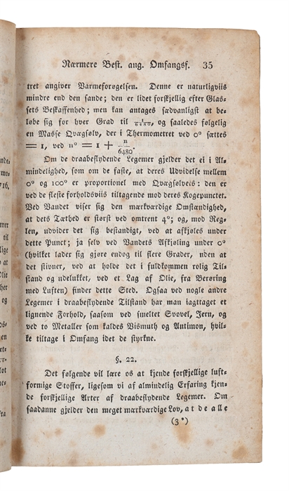 Udførlig Fremstilling af Chemiens Hovedlærdomme saavel i theoretisk som practisk Henseende. 1. Bd.: 1.-2. Deel (alt som udkom).