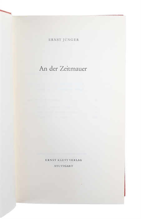 An der Zeitmauer.