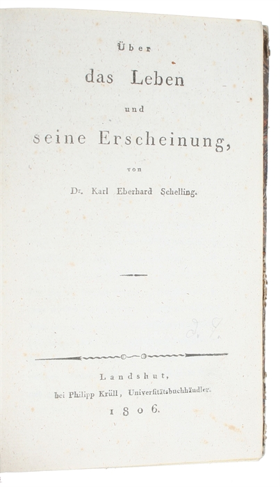 Über das Leben und seine Erscheinung.