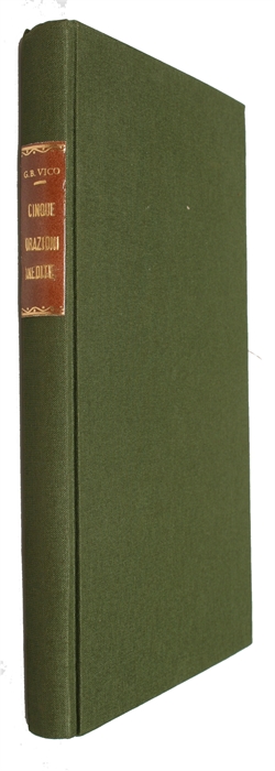 Cinque orazioni latine inedite. Pubblicato da un Cod. MS. della Bibliotheca Nazionale per cura del bibliotecario Antonio Galasso. Con un discorso preliminare.