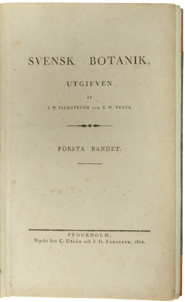 Svensk Botanik. Vol. 1-10.