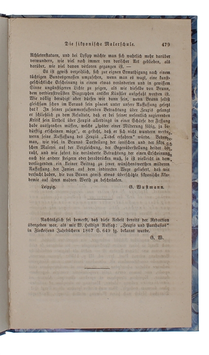 Beiträge zur Kritik der griechischen Lyriker. [Extract from: Rheinishes Museum für Philologie, Vol. XXIII. Herausgegeben von F.G. Welcker und F. Ritschl].