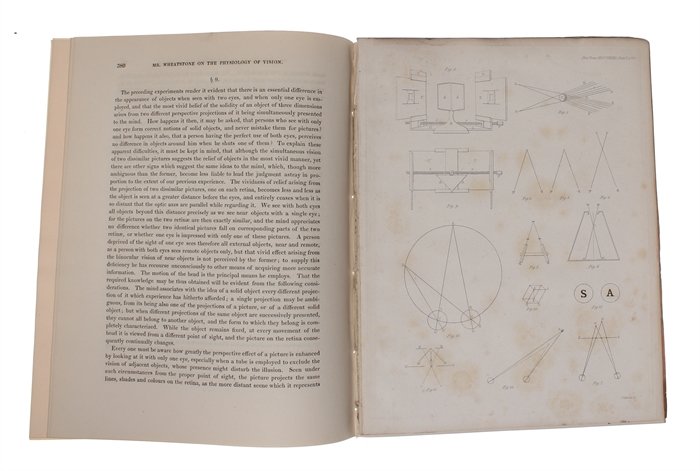 Contributions to the Physiology of Vision.- Part the First. On some remarkable, and hitherto unobserved, Phenomena of Binocular Vision. Received and Read June 21, 1838. (+) The Bakerian Lecture. - Contributions to the Physiology of Vision. Part the Se...