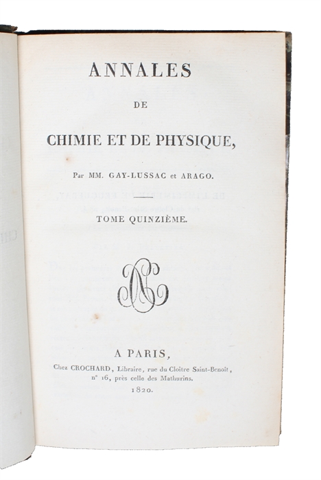 Mémoire présenté á l'Académie royale des Sciences, le 2 octobre 1820, où se trouve compris le résumé de ce qui avait été lu á la même Académie les 18 et 25 septembre 1820, sur les effets des courans électriques. [AND] Suite du Mémoire sur l'Action m...