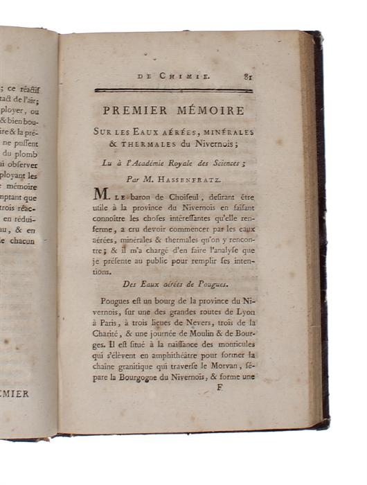 Mémoire Sur la Combustion du Fer. (Etc. etc. etc.).