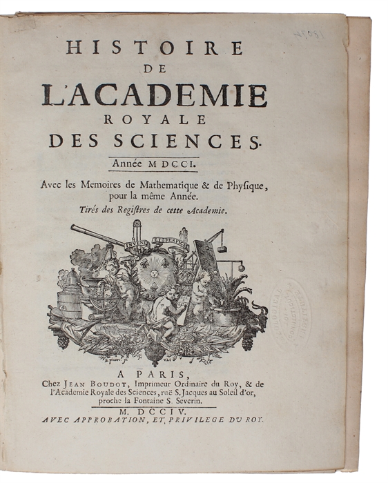 Systeme général des Intervalles des Sons, & son Application à tous les Systèmes & à tous les Instrumens de Musique. Par M. Sauveur.