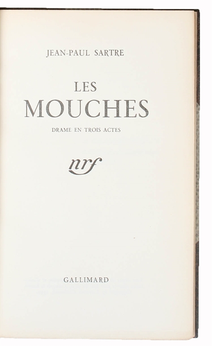 Les Mouches. Drame en trois actes.