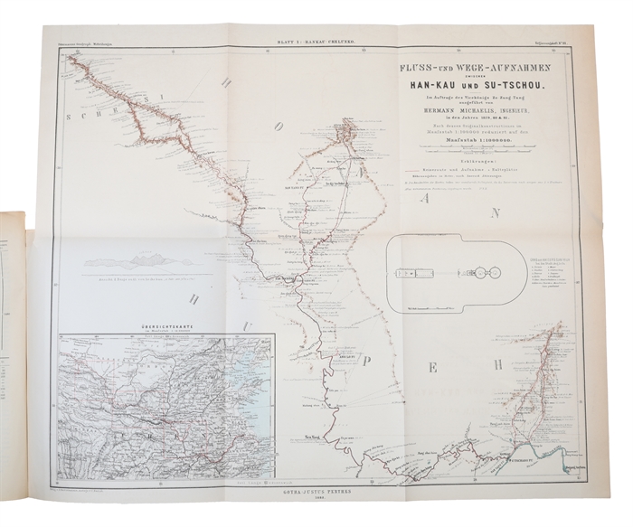 Von Hankau nach Su tschou. Reisen im mittlern und westlichen China. 1879 - 81. Mit drei Karten und zwölf Skizzen im Text.