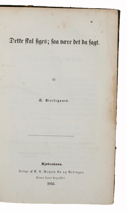 Øieblikket. Nr. 1-9. (Medindbundet:) Hvad Christus dømmer om officiel Christendom. (+) Dette skal siges; saa være det da sagt. (+) Guds Uforanderlighed. En tale.