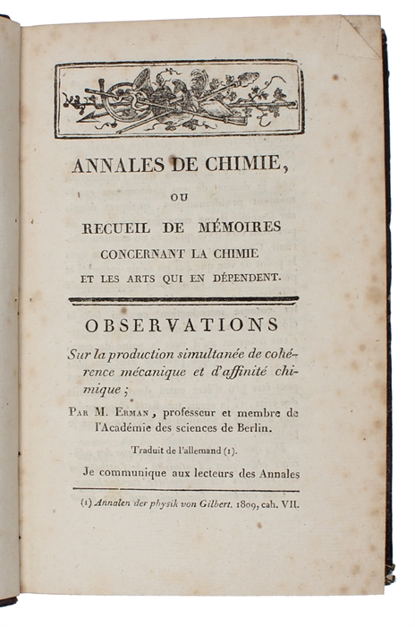 Mémoire sur l'état actuel de la distillation du vin en France, et sur les moyens d'améliorer la distillation des liqueurs vineuses de tous le pays. (+) Suite  du Mémoire...