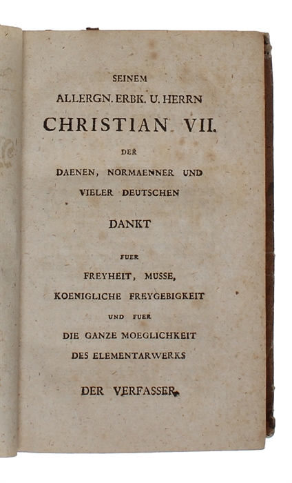 Das Methodenbuch für Väter und Mütter der Familie und Völker. (Erster-) Zweyter Theil: Erstes Stück (alles).