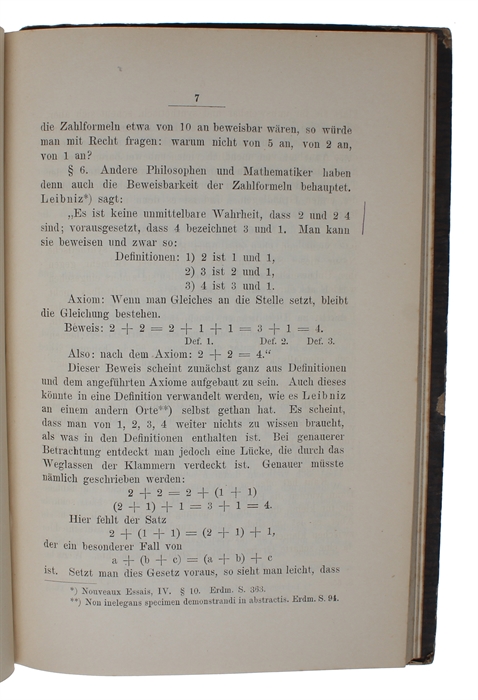 Die Grundlagen der Arithmetik. eine logisch mathematische Untersuchung über den Begriff der Zahl.