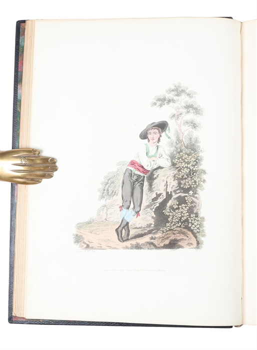 The Costume of the Hereditary States of the House of Austria, displayed in Fifty coloured Engravings; with Descriptions, and an Introduction. Translated by R.C. Dallas. - Costumes des États Héréditaires de la Maison D'Autrice,... (2 title-pages).