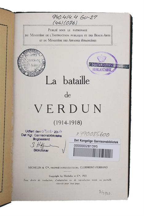 Guides illustres Michelin des Champs de Bataille.