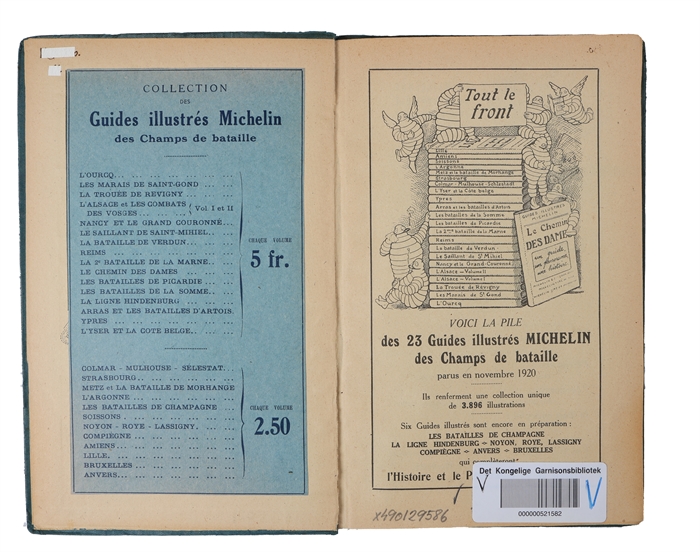 Guides illustres Michelin des Champs de Bataille.