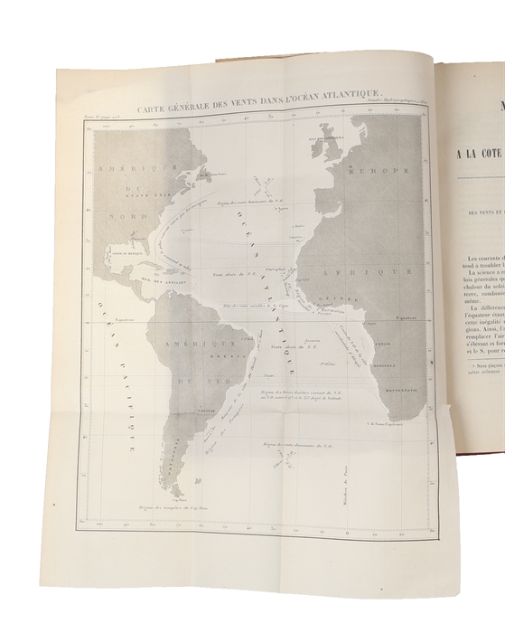 Manuel de la Navigation a la Cote occidentale d'Afrique. 3 Vols. + Atlasvol. (Vues de Côtes).