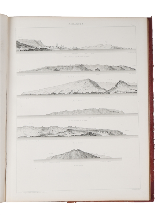 Manuel de la Navigation a la Cote occidentale d'Afrique. 3 Vols. + Atlasvol. (Vues de Côtes).