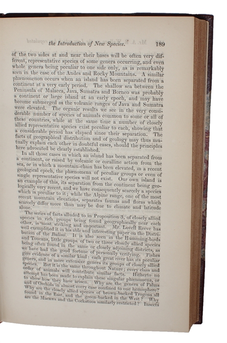On the Law which has Regulated the Introduction of New Species. [In: The Annals and Magazine of Natural History. Second Series, Volume 16].