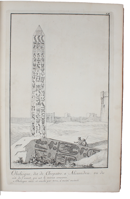 Voyage d'Egypte et de Nubie, par mr. Frederic Louïs Norden, capitaine des Vaisseaux du Roi. Ouvrage enrichie de Cartes & De Figures dessinées sur les lieux, par l'Auteur même. 2 Vols. (Text and Plates)