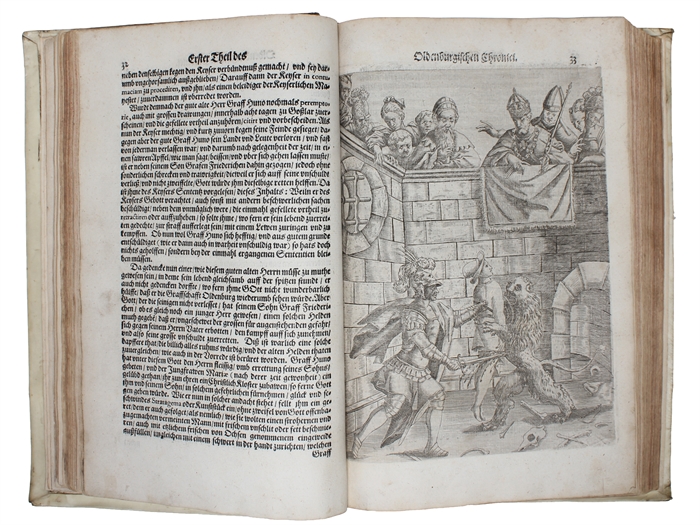 Oldenburgische Chronicon. Das ist, Beschreibung Der Löblichen Uhralten Grafen zu Oldenburg und Delmenhorst/ ec. Von welchen die jetzige Könige zu Dennemarck und Hertzogen zu Holstein entsprossen, Sampt Ihres Stammens ersten Ankunnft, Thaten, Regierung,...