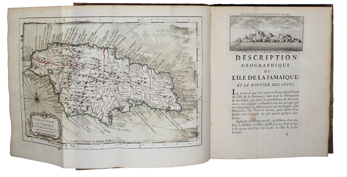 Déscription géographique des Isles Antilles possedées par les Anglois. Scavoir la Jamaique, la Barbade, Antigue, Montserrat, S. Christophle, Nieves, l'Anguille, et les Vierges Isles Lucayes et Bermudes... Pour le Service des Vaissaux du Roy.