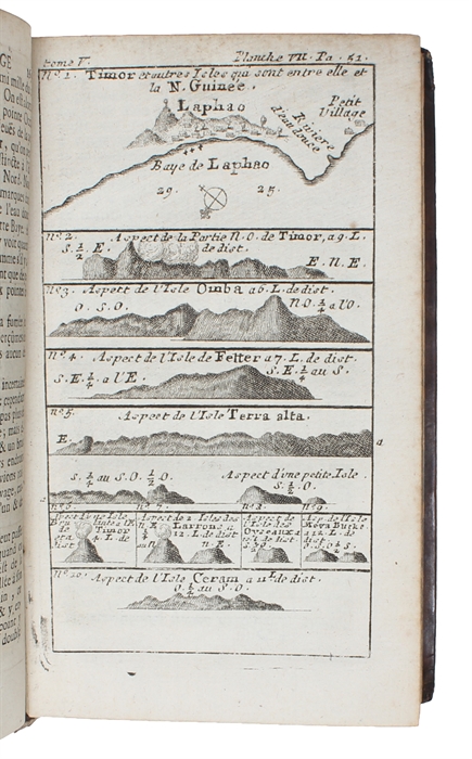 Nouveau Voyage Autour Du Monde Ou L'on Decrit En Particulier L' Istme De L' Amerique, Plusieurs Cotes & Isles Des Indes Occidentales, Les Isles Du Cap Verd, Le Passage Par La Terre Del Fuego, Les Cotes Meridionales De Chili, Du Perou, & Du Mexique ...