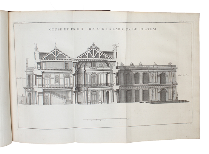 De la Distribution des Maisons de Plaisance et de la Décoration des Edifices en general. Ouvrage enrichie de cent soixante Planches en taille-douce, gravées par l'Auteur. 2 Vols.