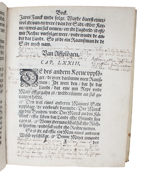 Dat Rechte Judske Lowbock Anno 1590. auergesehn, Corrigeret, vnde in dem Densken vorbetert, tho Copenhagen in Druck vthgegahn. Nu öuerst vth dem Densken in de Holsteinische Sprake, van Worde tho Worde, Alse dat beiden Spraken am negesten hefft geschehn...