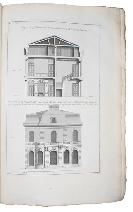 Architecture Francoise, ou Recueil des Plans, Elevations, Coupes et profils des Eglises, Maisons Royales, Palais, Hôtels & Edifices les plus considérables de Paris, ainsi que des Château & Maisons de plaisance situés aux environs de cette Ville, ou e...