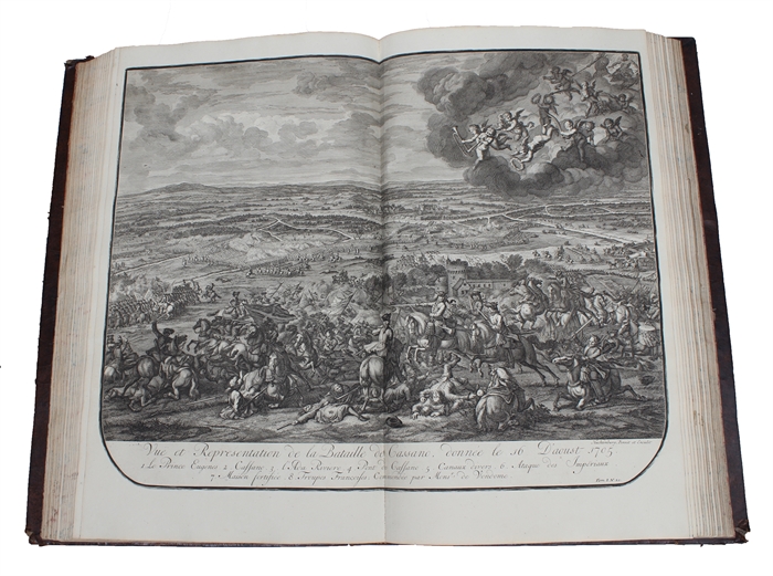 Histoire Militaire du Prince Eugene de Savoye, du Prince et Duc de Marlborough, et du Prince de Nassau-Frise. Ou l'on trouve un détail des Principales Actions de la dernière Guerre, & des Batailles & Sieges commandez par ces trois Généraux. Enrichie ...