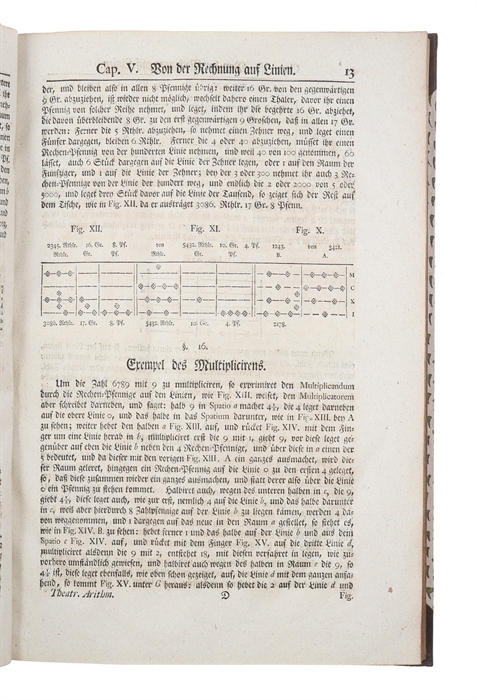 Theatrum Machinarum Generale. Schau=Platz des Grundes Mechanischer Wissenschaften...   Alles mit viel nütlichen Anmerkungen und besonderen neuen Inventionibus und Machinen vermehret, und mit vielen Figuren deutlich vor Augen gestellet... Bd. 1-9 (von 10)