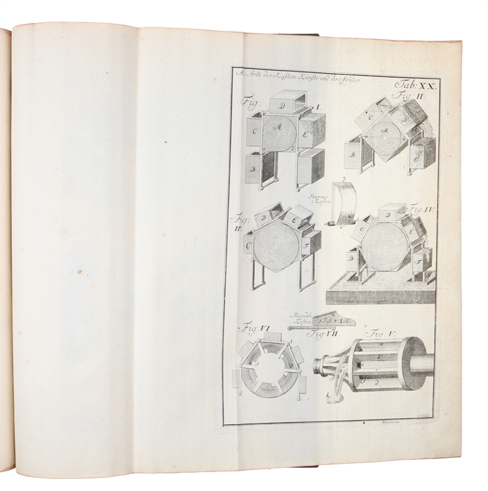 Theatrum Machinarum Generale. Schau=Platz des Grundes Mechanischer Wissenschaften...   Alles mit viel nütlichen Anmerkungen und besonderen neuen Inventionibus und Machinen vermehret, und mit vielen Figuren deutlich vor Augen gestellet... Bd. 1-9 (von 10)