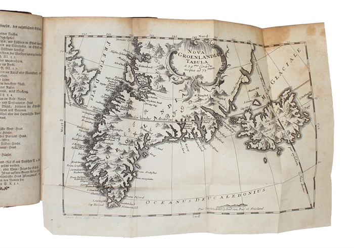 Historie von Grönland enthaltend die Beschreibung des Landes und der Einwohner ec. insbesondere die Geschichte der dortigen Mission der Evangelischen Brüder zu Neu=Herrnhut und Lichtenfels. Mit acht Kupfertafeln und einem Register.