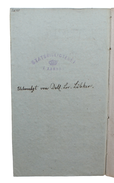 Die alte ägyptische Zeitrechnung, nach den Quellen neu bearbeitet. Aus dem Dänischen übersetzt, mit Zusätzen des Verfassers.