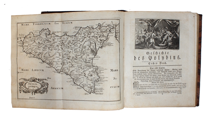 Geschichte des Polyb, mit den Auslegungen und Anmerkungen des Ritters Herrn von Folard ec. ec. worinnen derselbe die Kriegskunst nach allen ihren Theilen nebst seinen Lehrgebäude von der Colonne deutlich und gründlich abgehandelt und in vielen Kupfers...