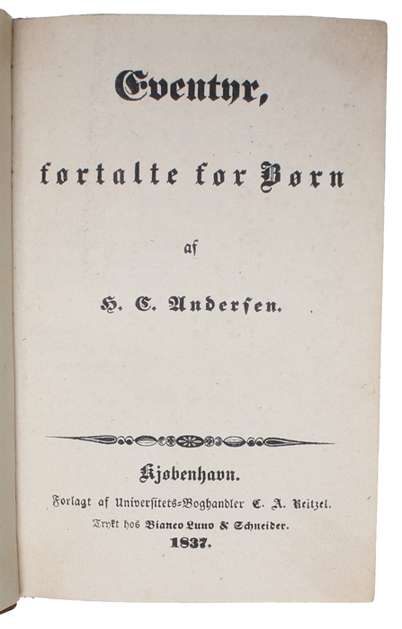 Eventyr fortalte for Børn. (1.-3. Hefte) + Eventyr fortalte for Børn. Ny Samling (1.-3. Hefte). 2 Bind. [I.e. Fairy Tales Told for Children. 6 issues, divided into two volumes - all that was issued].