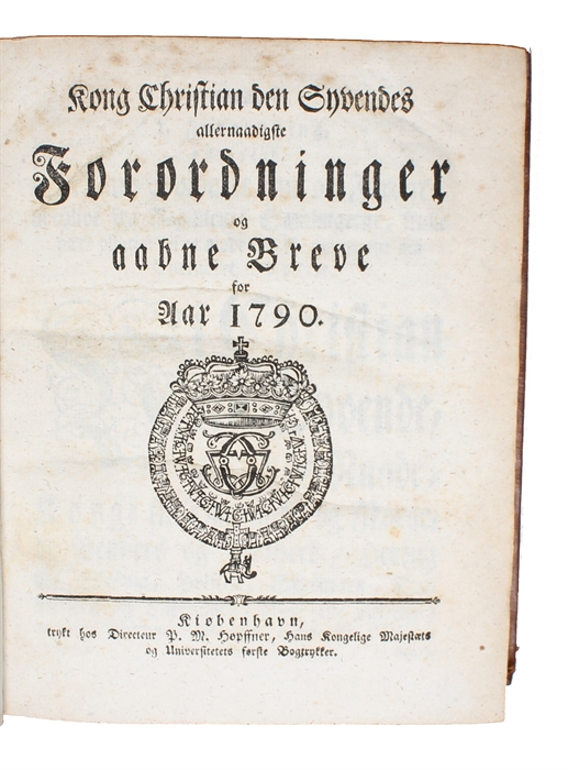 Forordning om Neger=Handelen (i.e. Decree about the Negro-Trade). [In. Kong Christian den Syvendes allernaadigste Forordninger og aabne Breve for Aar 1792]. 