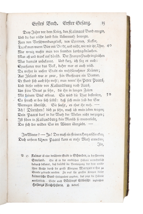 Peter Paars, ein komisches Heldendicht. Neue, vermehrte und verbesserte uebersetzung. Mebst einer Nachricht von dem Leben und den Schriften des Verfassers. Herausgegeben von Johann Adolph Scheiben. Mit Kupfern.