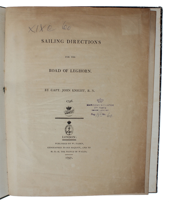 Sailing Directions for the Road of Leghorn. 1796.